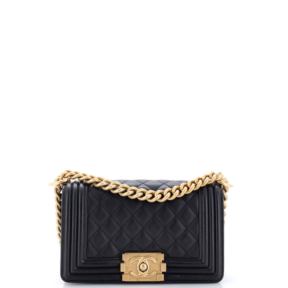 Chanel Small Boy Flap Bag Quilted Lambskin